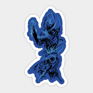 Martial Arts - Dynamic Sketch Sticker